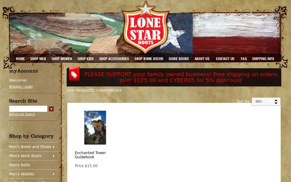 Screenshot of quality-western-boots.com