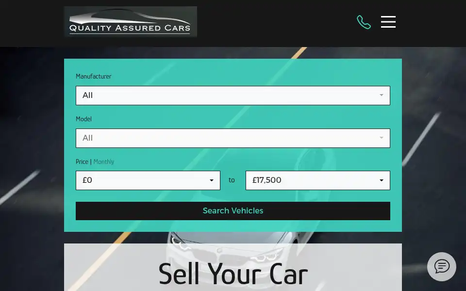 Screenshot of qualityassuredcars.co.uk