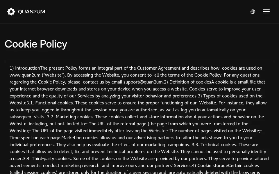Screenshot of quan2um.com