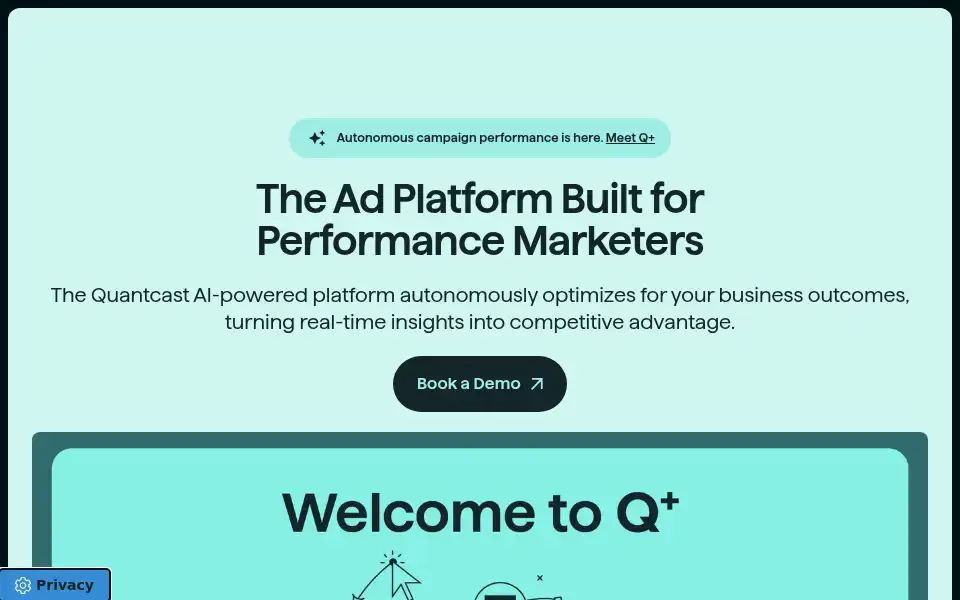 Screenshot of quantcast.com