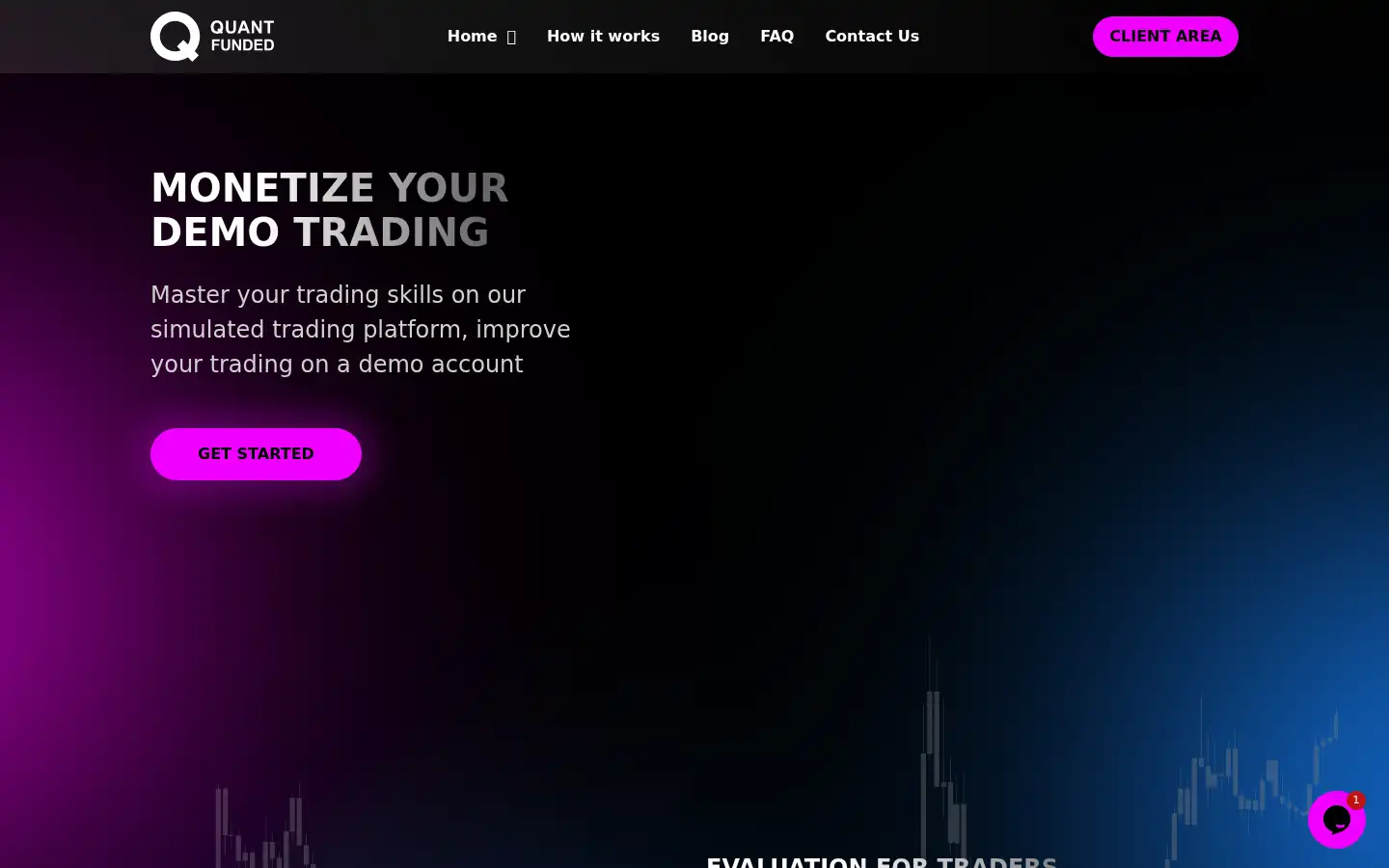 Screenshot of quantfunded.com