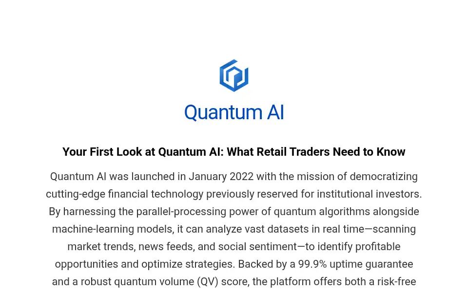 Screenshot of quantum-ai.ca