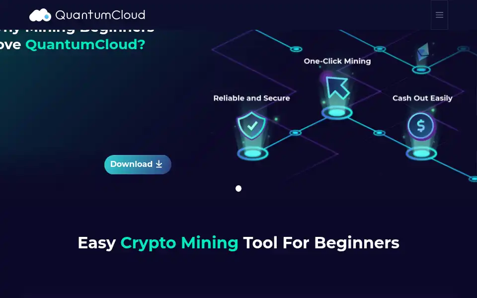 Screenshot of quantumcloudai.com