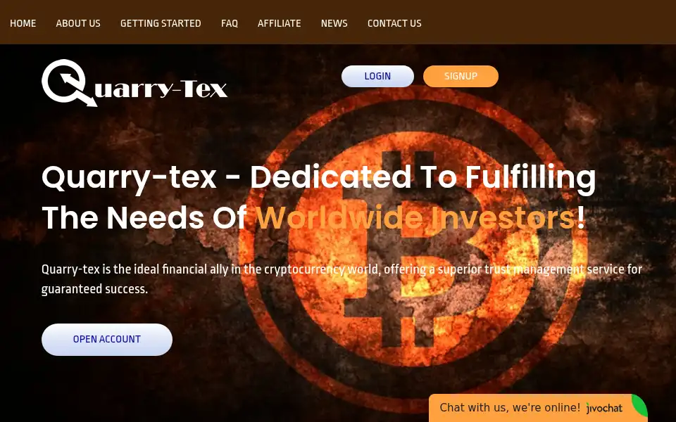 Screenshot of quarry-tex.com