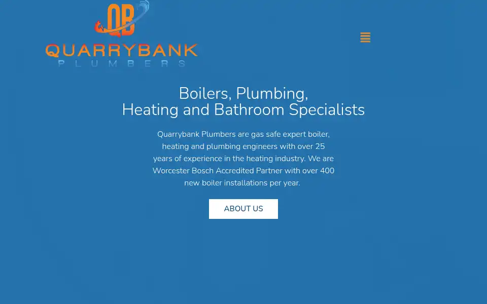 Screenshot of quarrybankplumbers.com