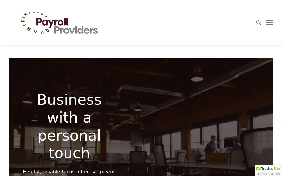 Screenshot of quartermasterpayroll.com