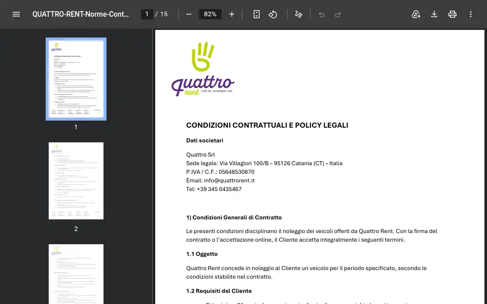 Screenshot of quattrorent.it