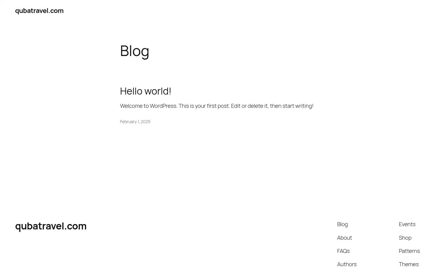 Screenshot of qubatravel.com