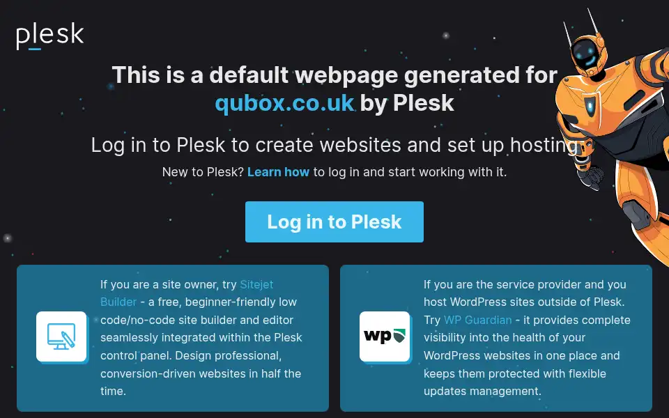 Screenshot of qubox.co.uk