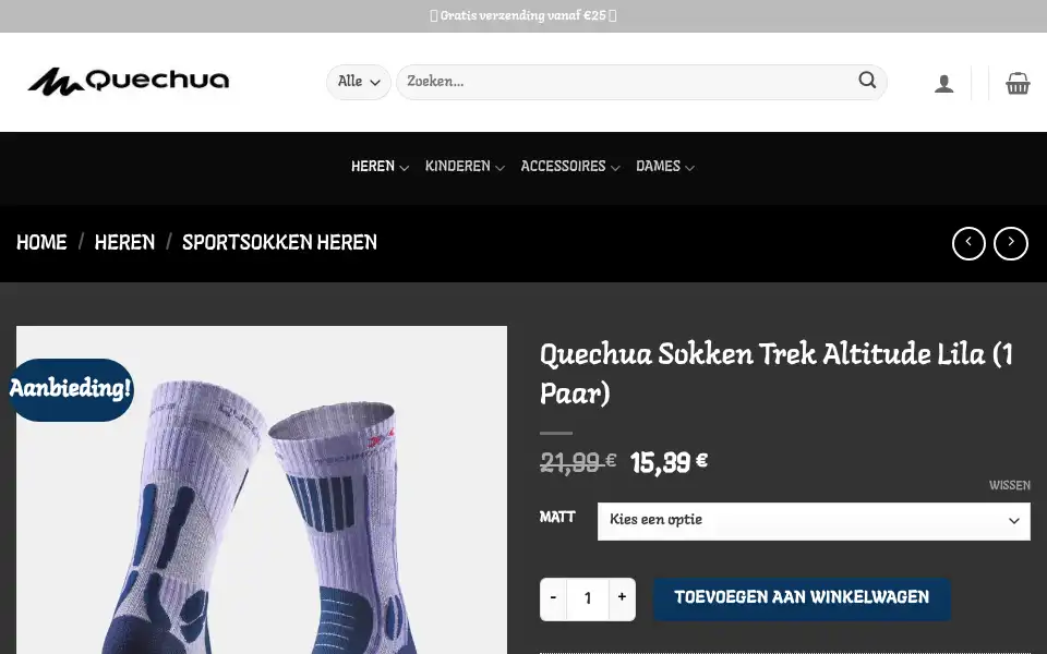 Screenshot of quechuawinkel.com