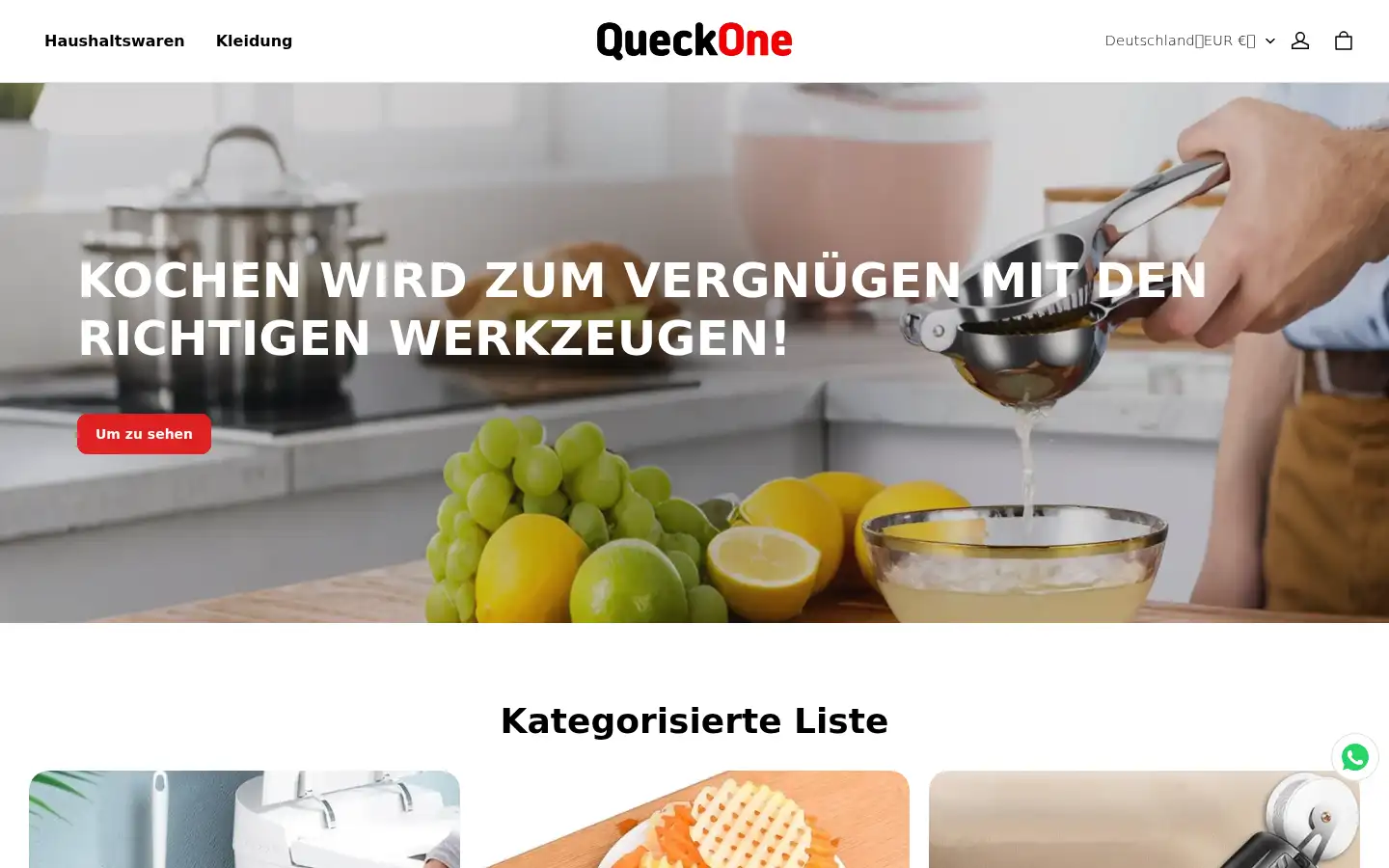 Screenshot of queckone.com