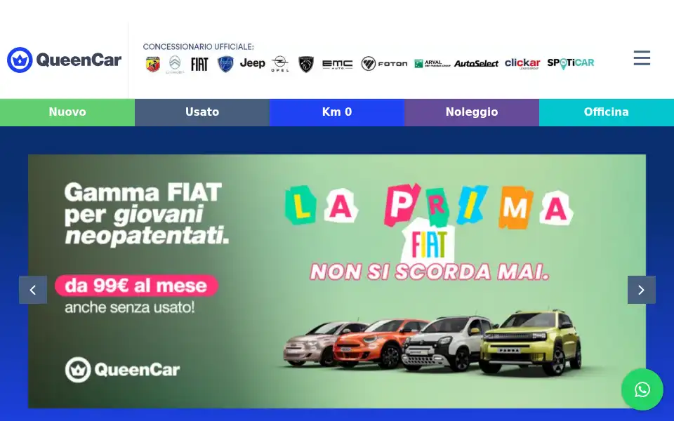Screenshot of queencar-auto.com