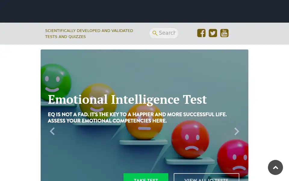 Screenshot of queendom.com