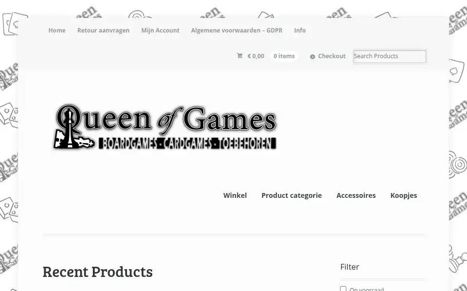 Screenshot of queenofgames.be