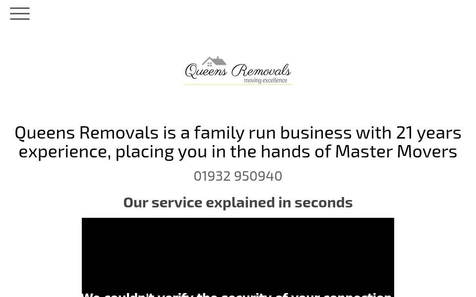 Screenshot of queensremovals.co.uk