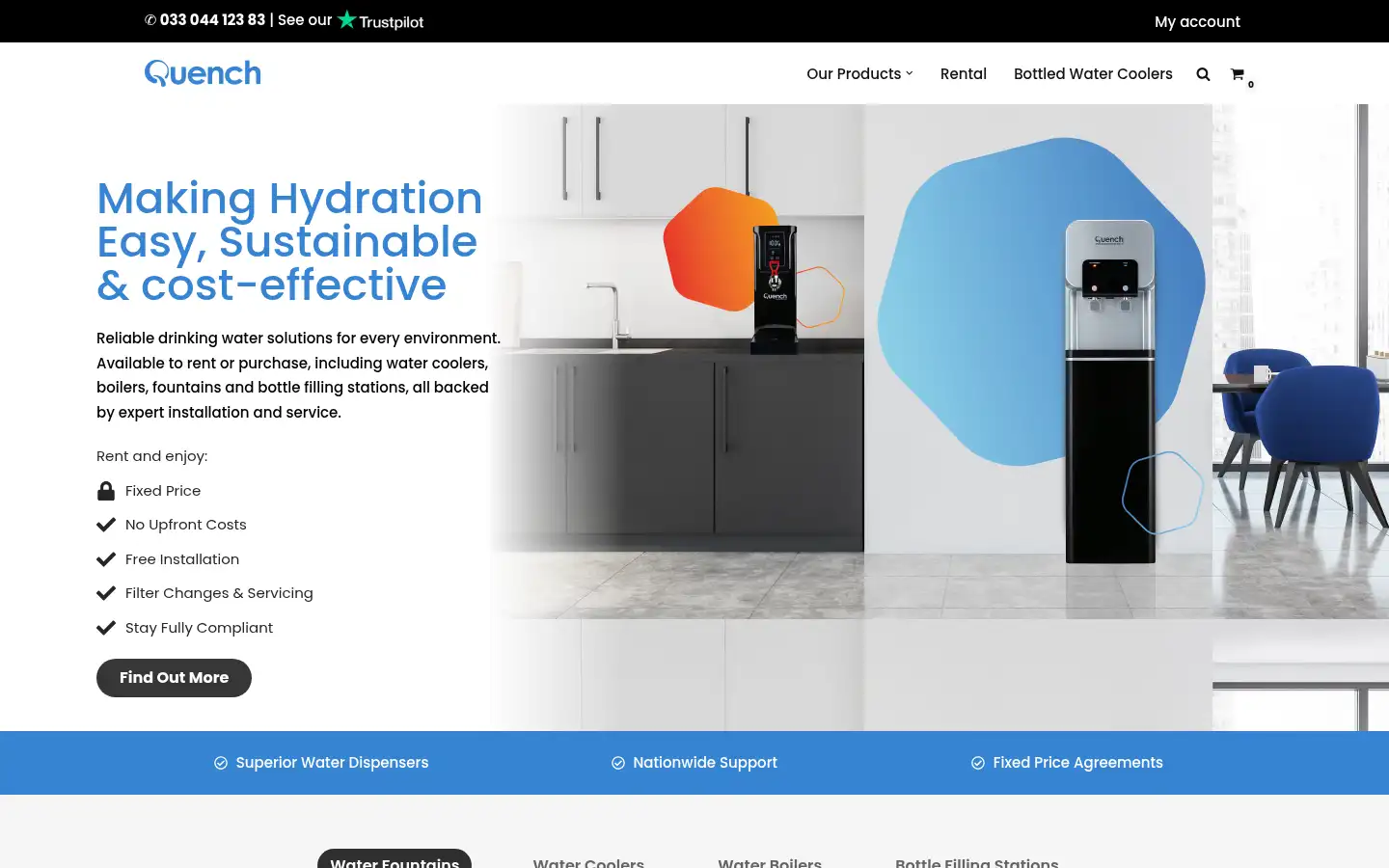 Screenshot of quenchthirst.co.uk