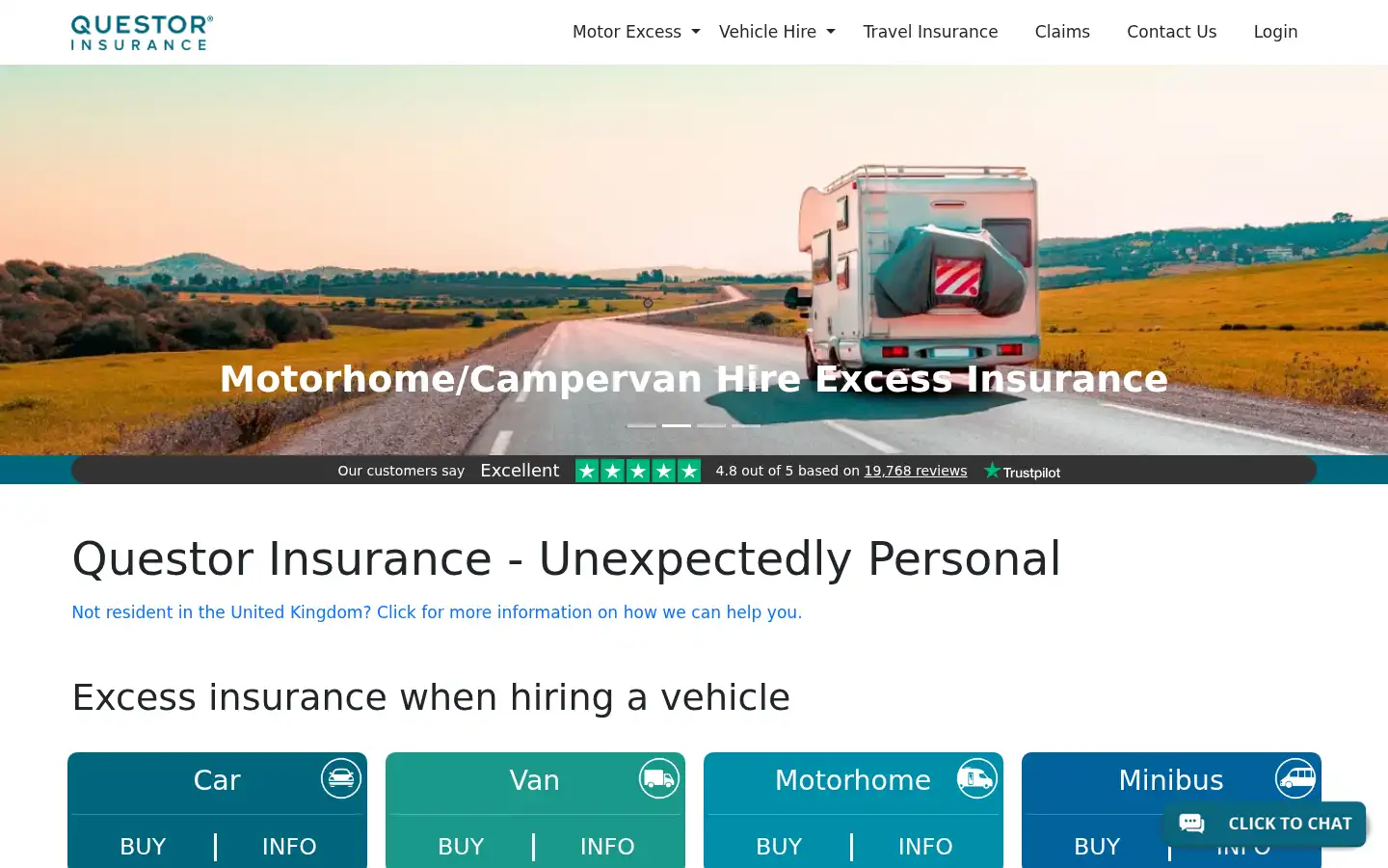Screenshot of questor-insurance.co.uk