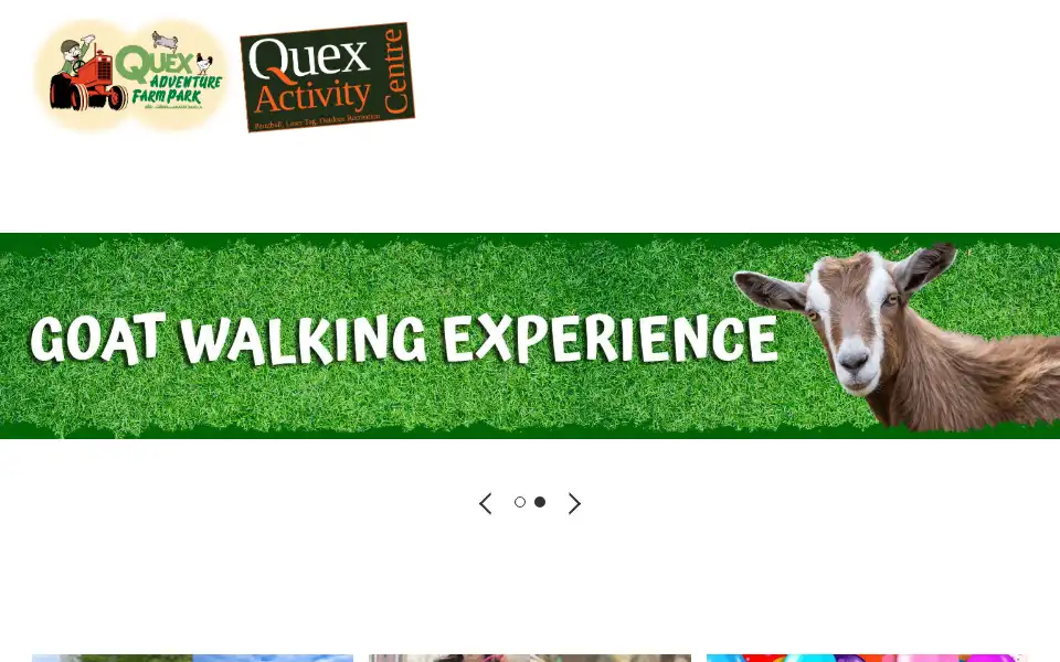 Screenshot of quexactivitycentre.com