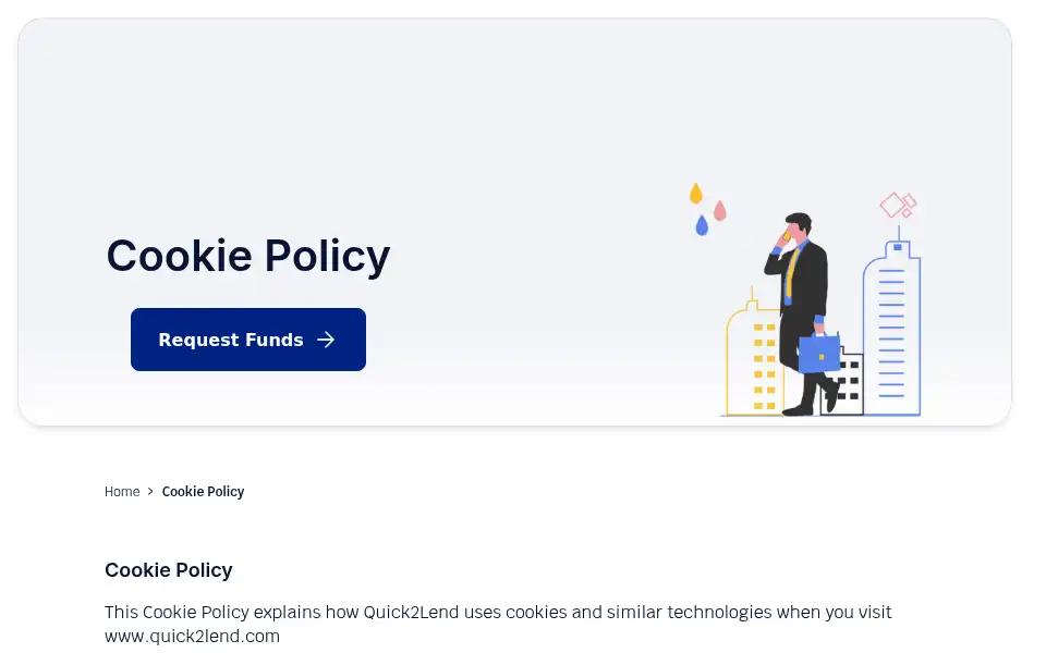 Screenshot of quick2lend.com