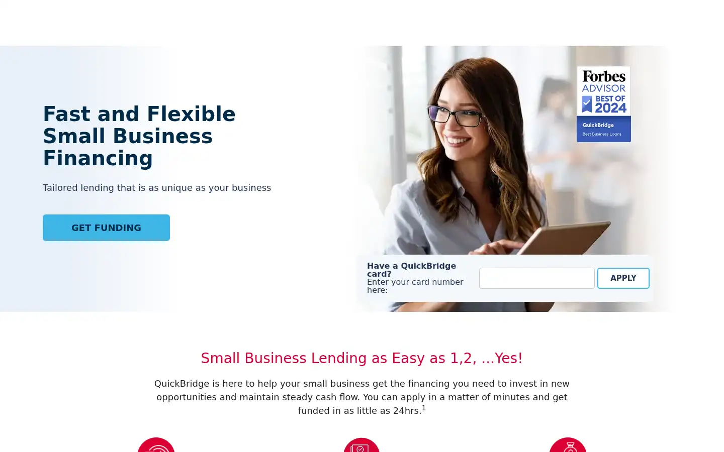 Screenshot of quickbridge.com
