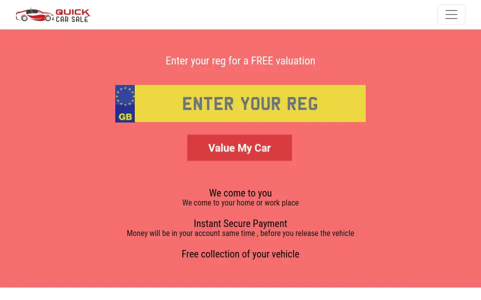 Screenshot of quickcarsale.com