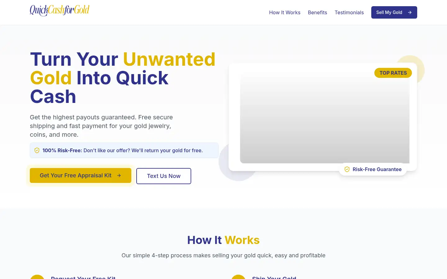 Screenshot of quickcashfor.gold