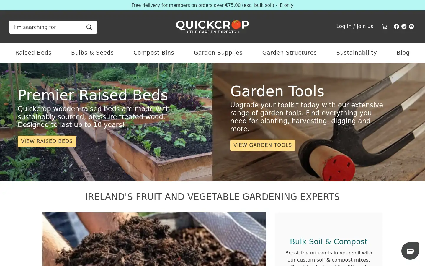 Screenshot of quickcrop.ie