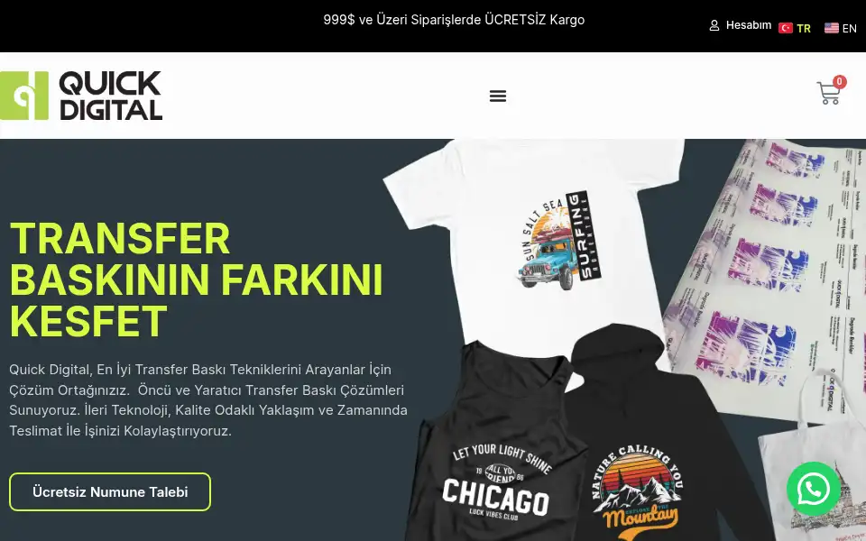 Screenshot of quickdigital.com.tr