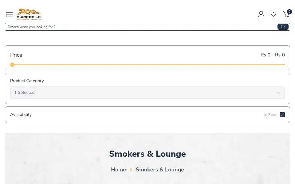 Screenshot of quickee.com