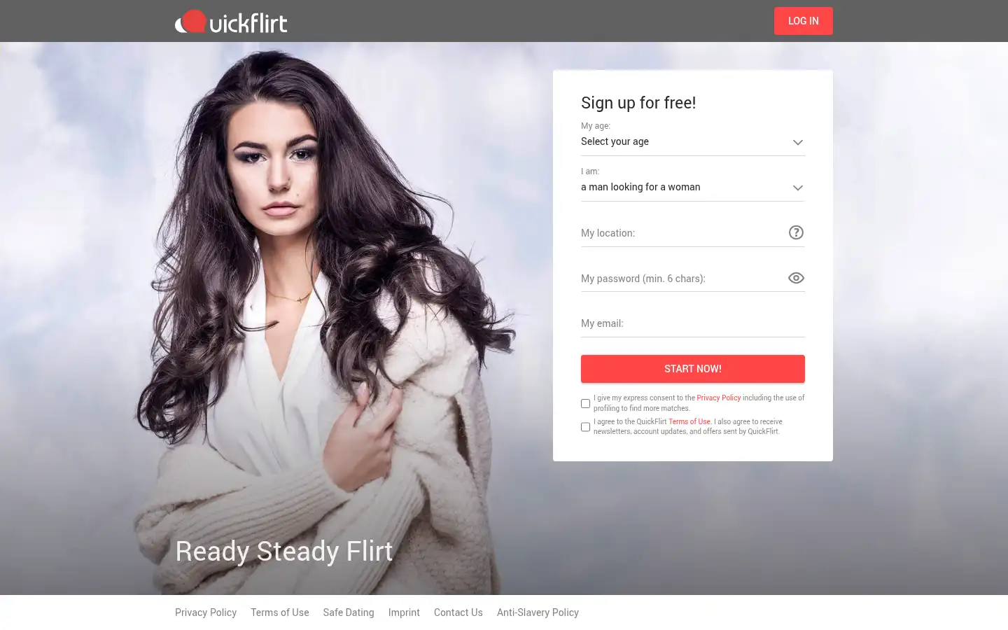 Screenshot of quickflirt.com