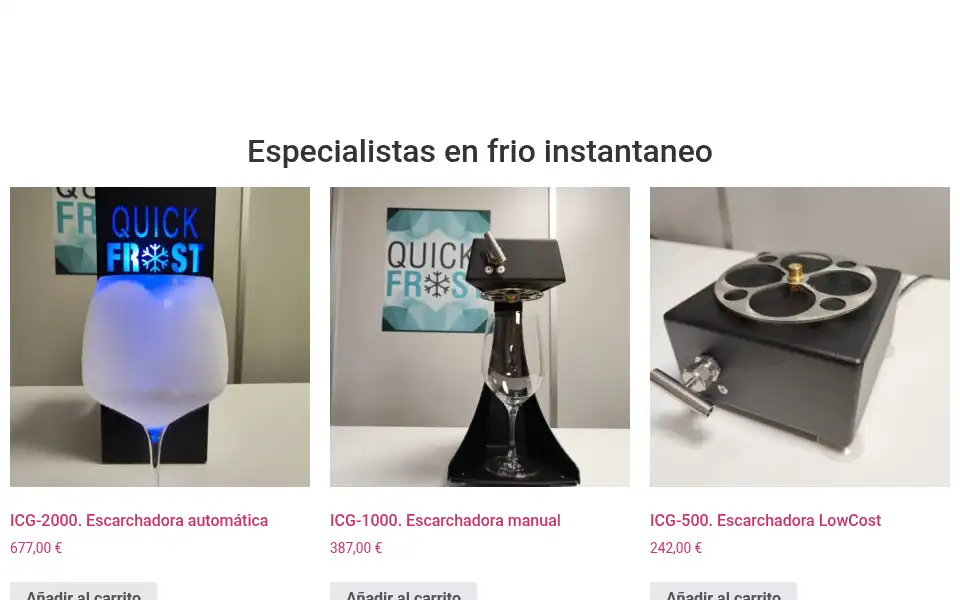 Screenshot of quickfrost.es