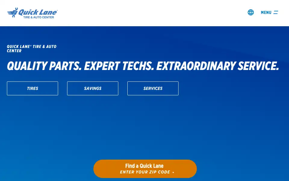 Screenshot of quicklane.com