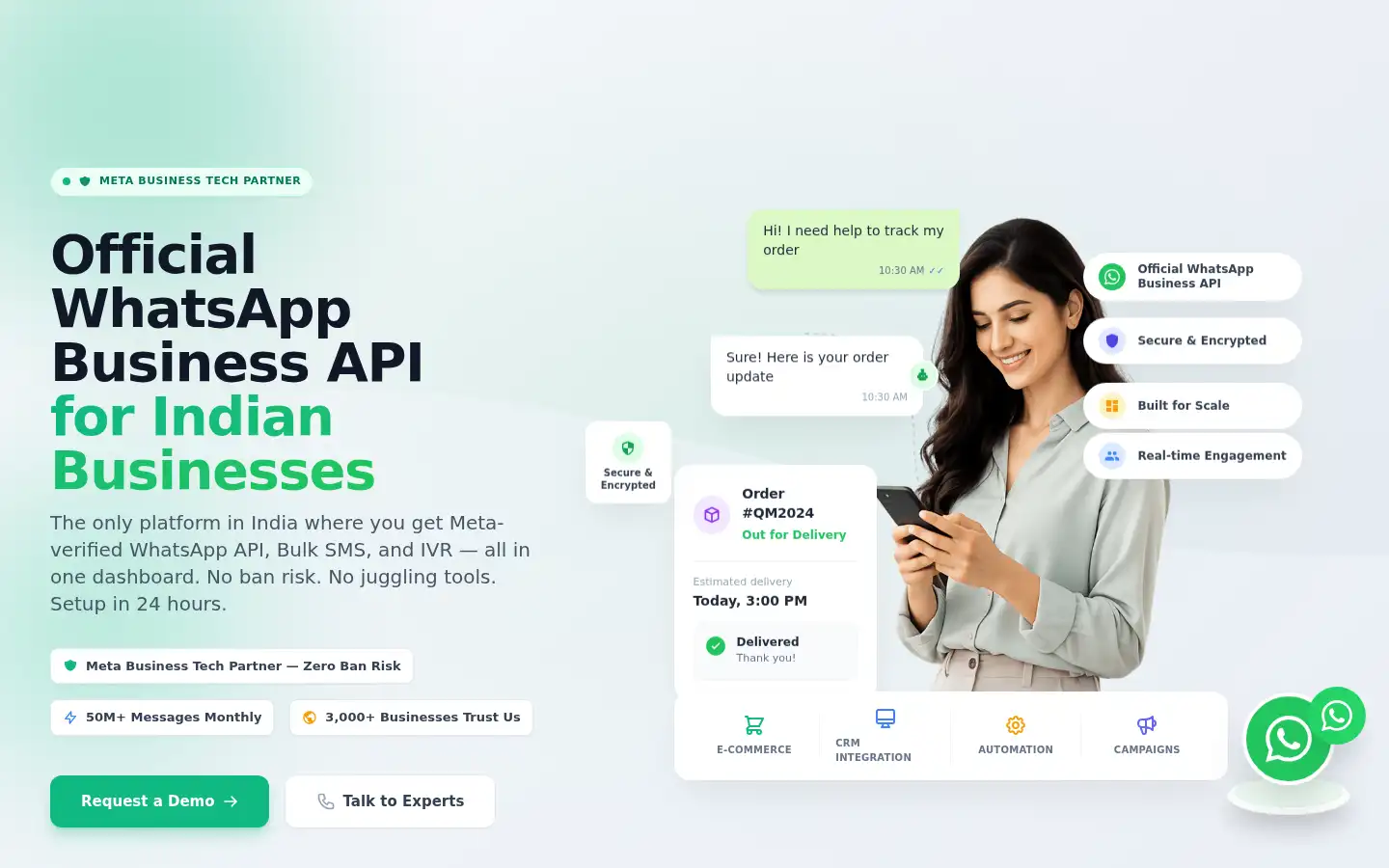 Screenshot of quickmessage.in