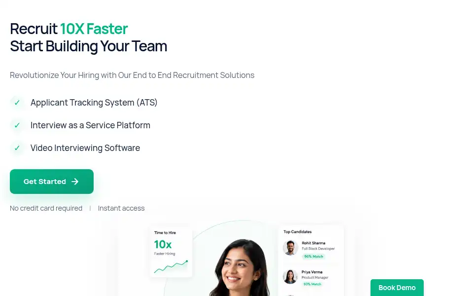 Screenshot of quickrecruit.com