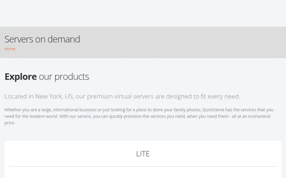Screenshot of quickserve.de