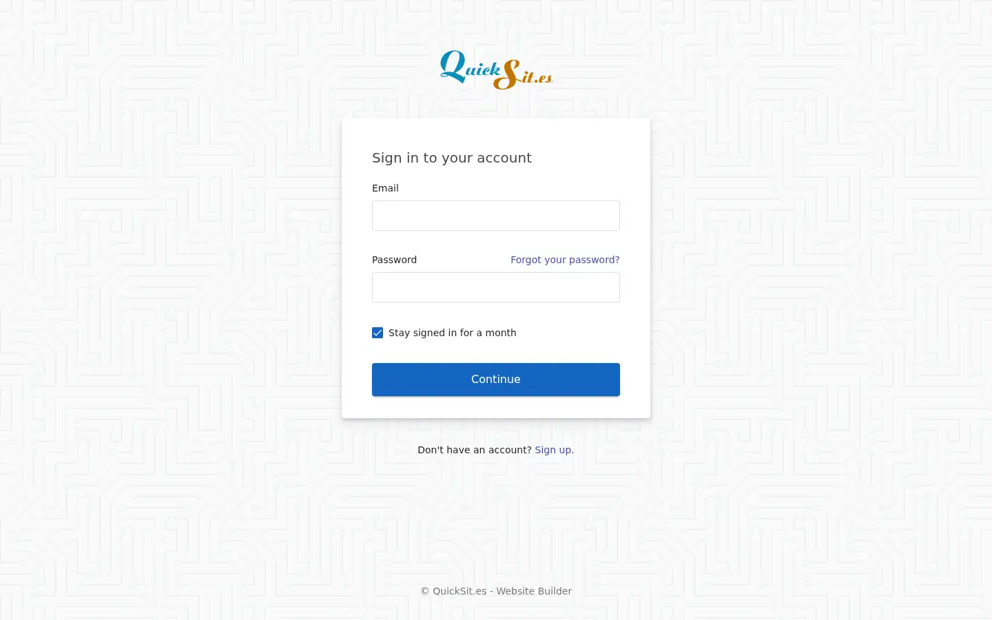 Screenshot of quicksit.es