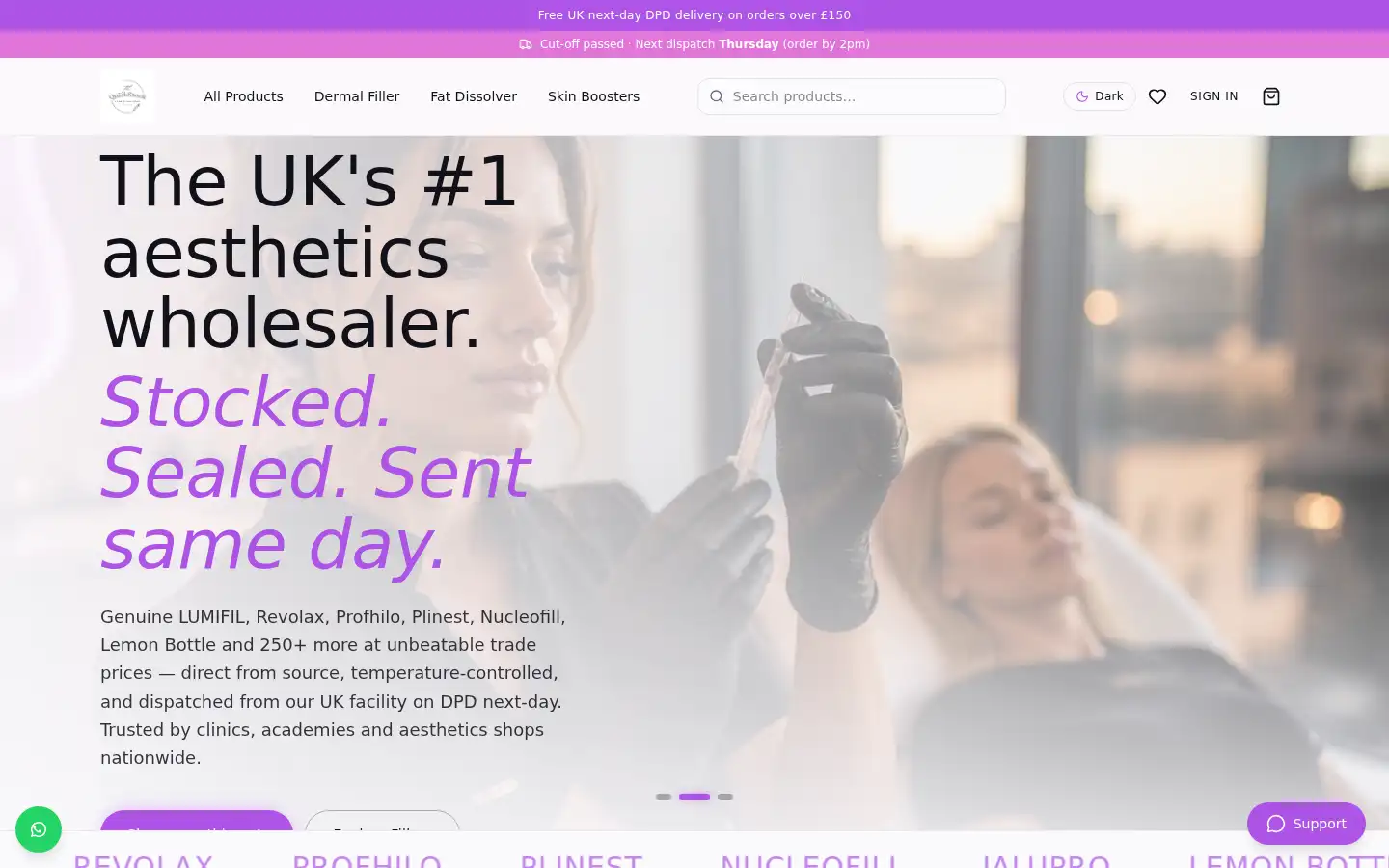 Screenshot of quickstockwholesale.com