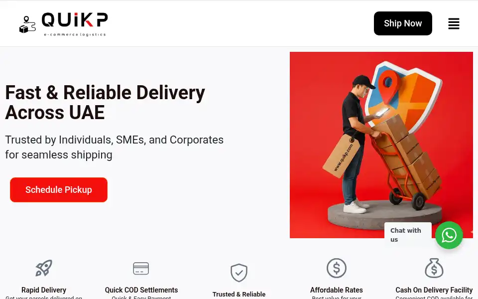 Screenshot of quikp.com