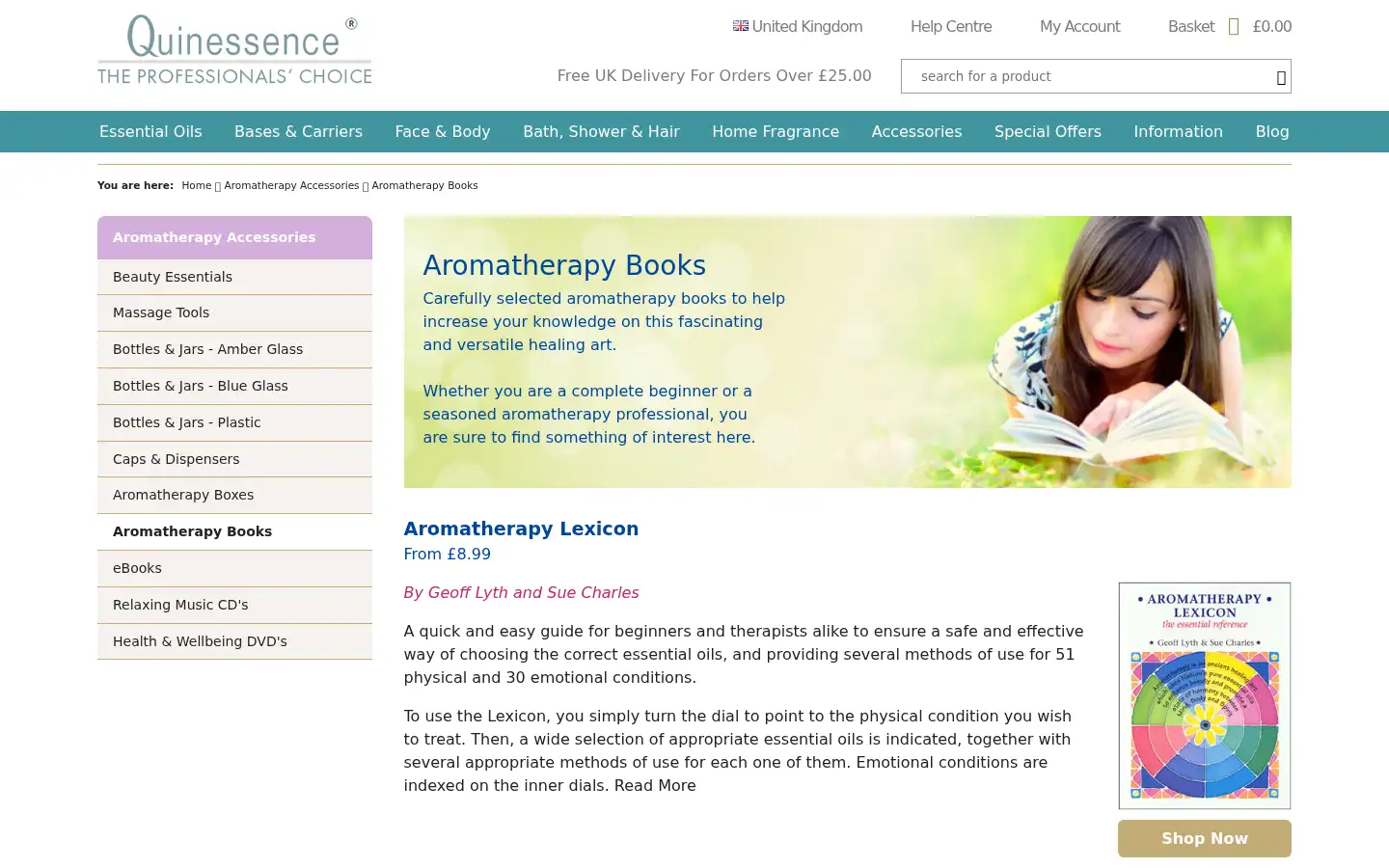 Screenshot of quinessence.com