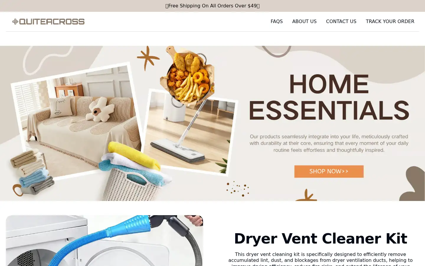 Screenshot of quiteacross.com