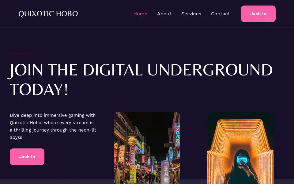 Screenshot of quixotichobo.com