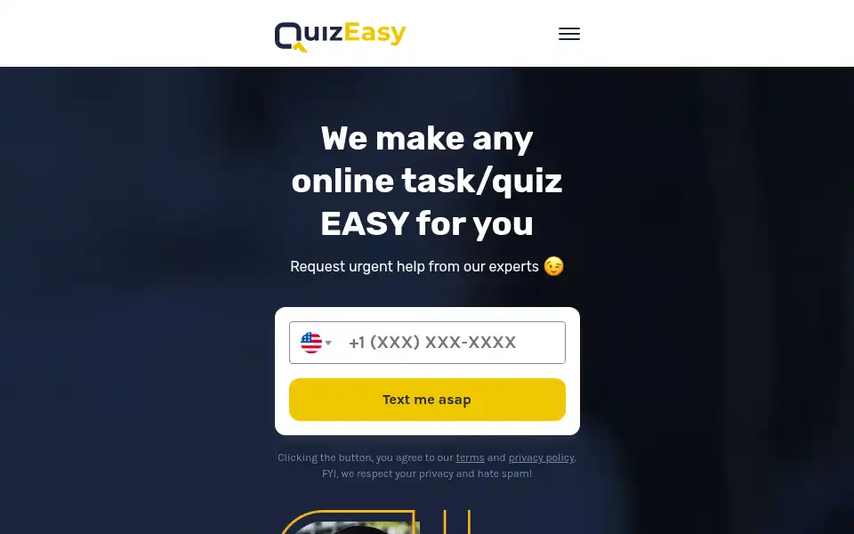 Screenshot of quiz-easy.com
