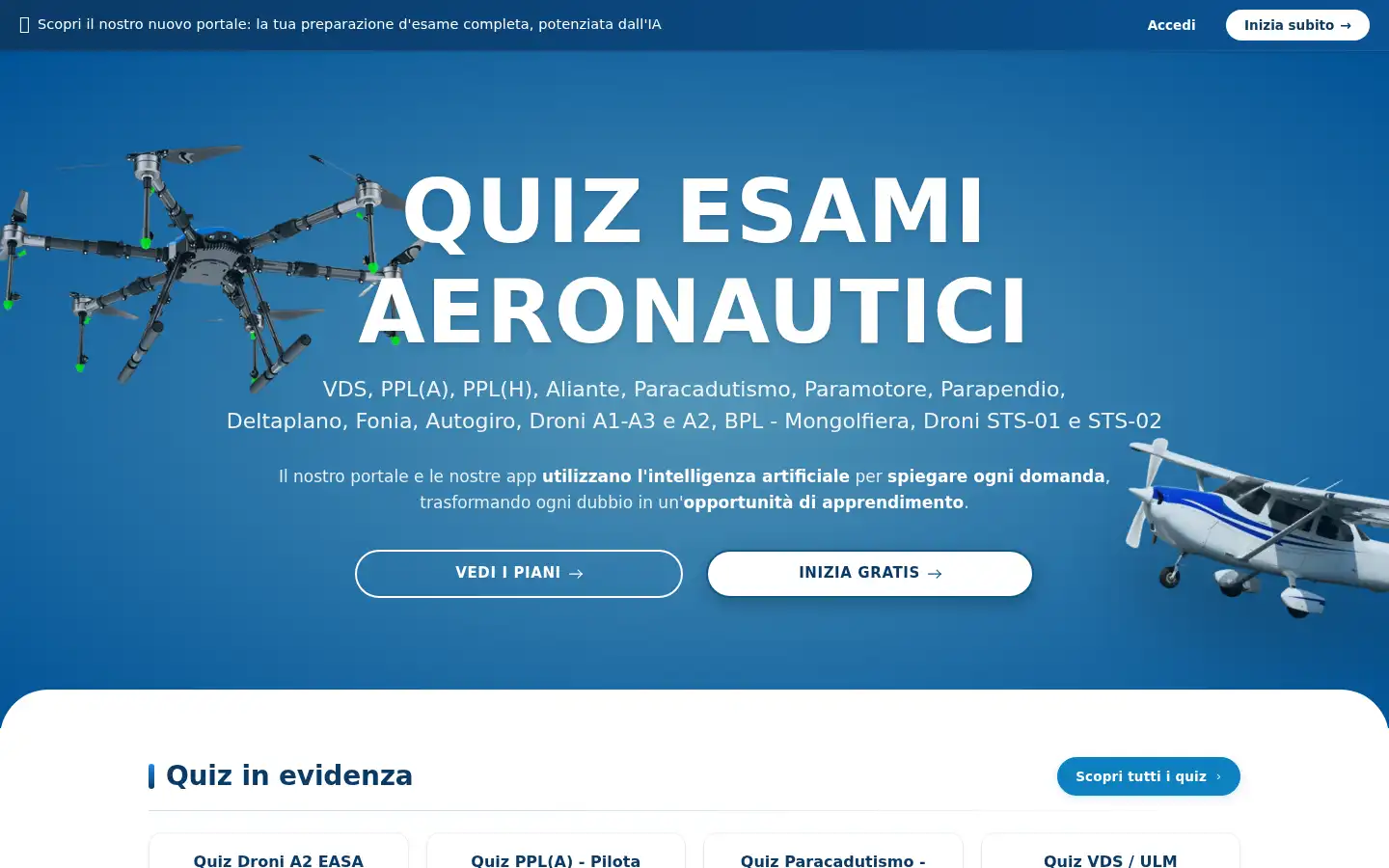 Screenshot of quizvds.it