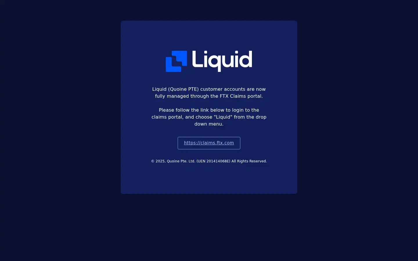 Screenshot of quoinex.com