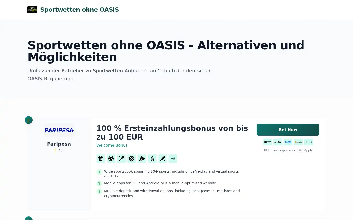 Screenshot of quotenradar.org