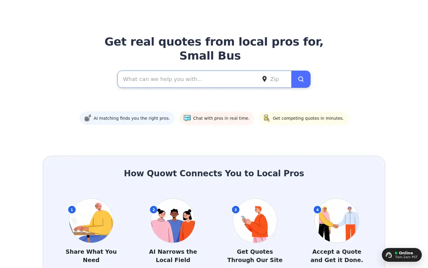 Screenshot of quowt.com
