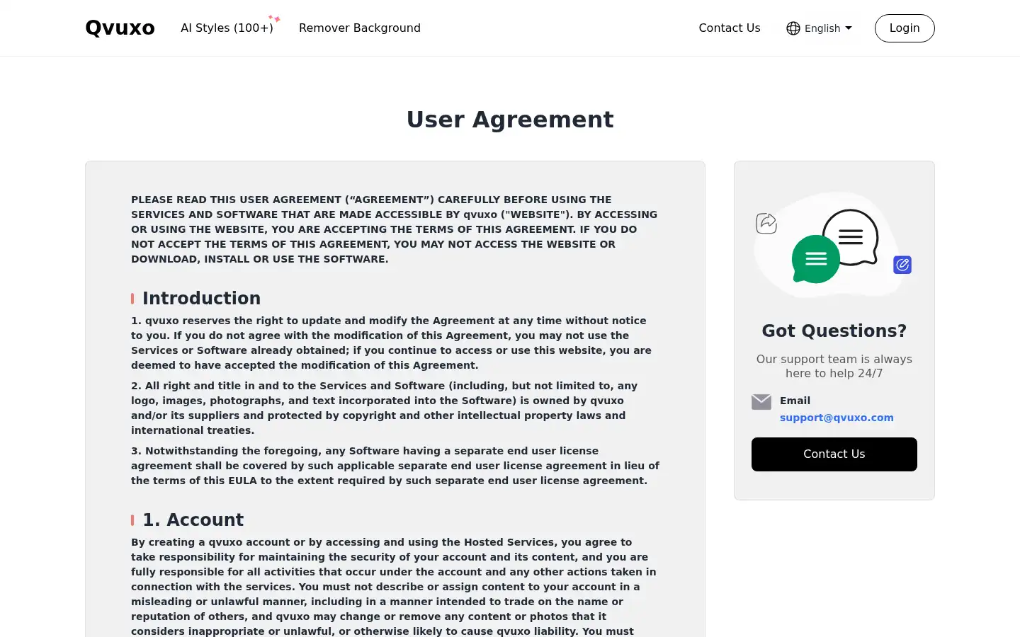 Screenshot of qvuxo.com