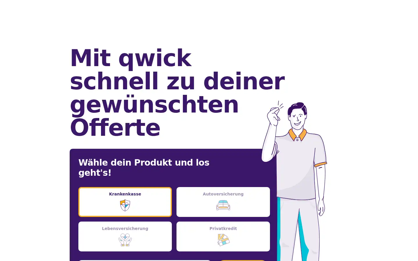 Screenshot of qwick.ch