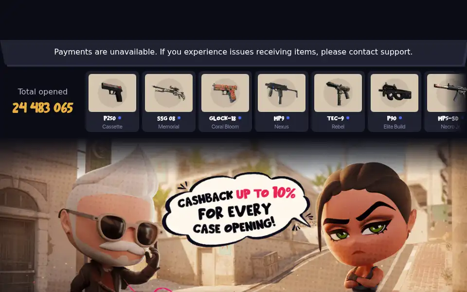 Screenshot of r1-skins.com