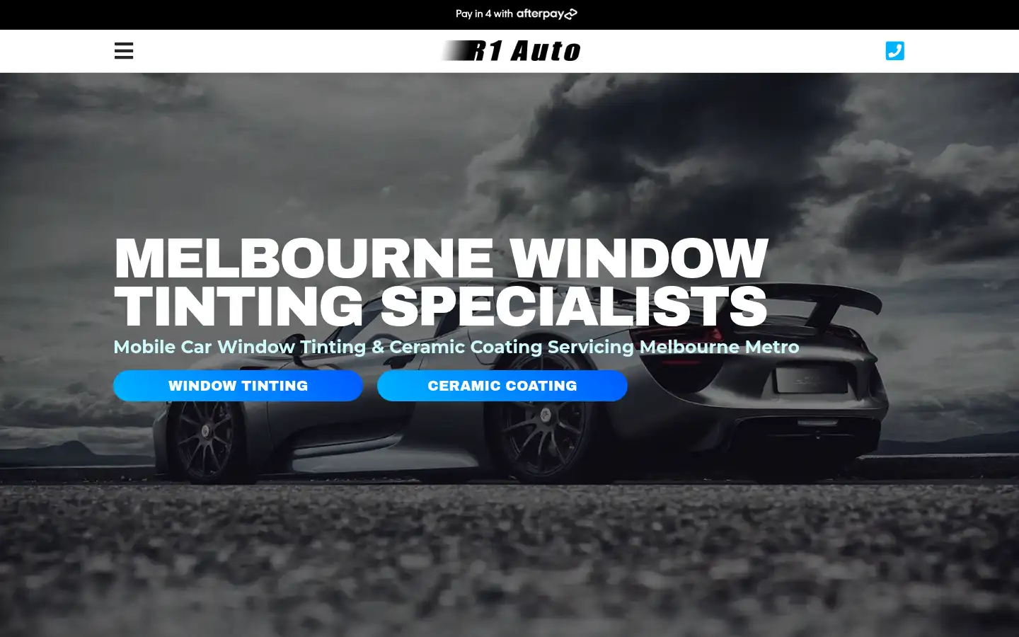 Screenshot of r1auto.com.au